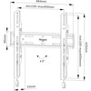 Neomounts select wl30s-850bl14 vlakke wandsteun bevestiging (zwart)