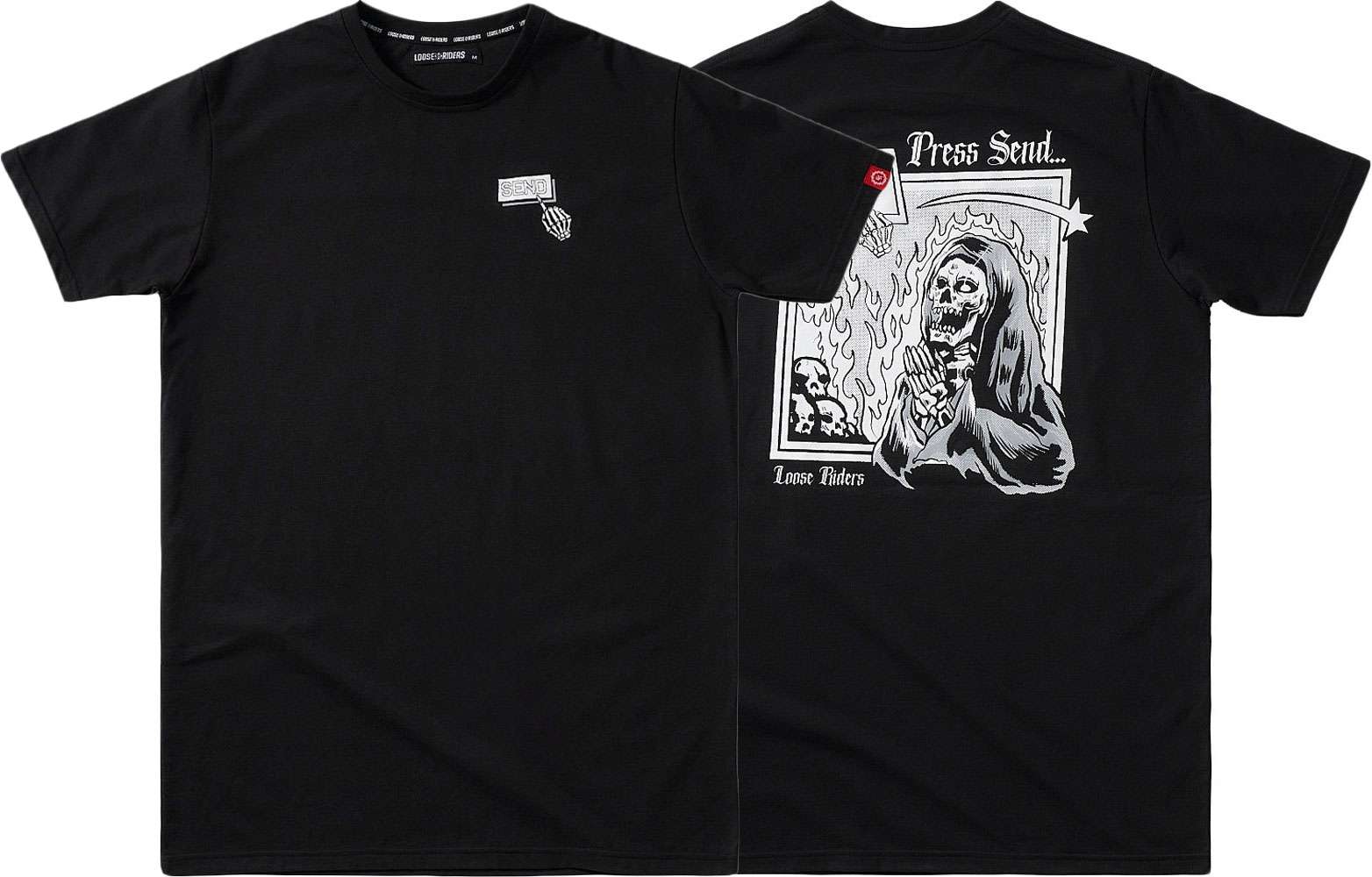 Loose riders press send - tech tee