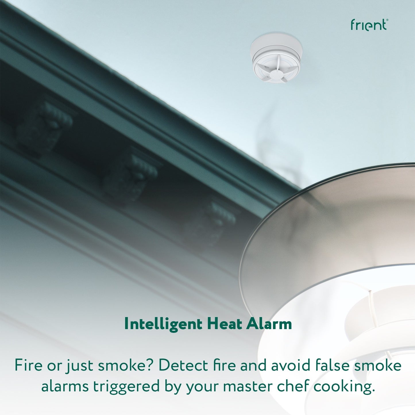Frient intelligent heat alarm melder (wit, zigbee 3.0)