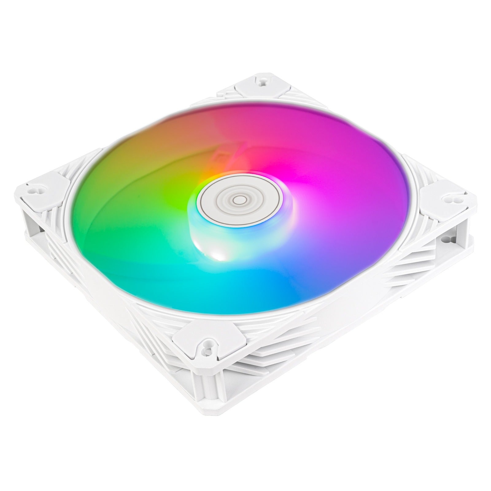 Silverstone shark force 140 argb case fan (wit, 140 x 140 x 25 mm, pwm, 4-1 pin argb (5v led))