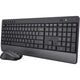 Trust trezo comfort draadloze toetsenbord- en muisset desktopset (zwart, us lay-out (qwerty), 100%)