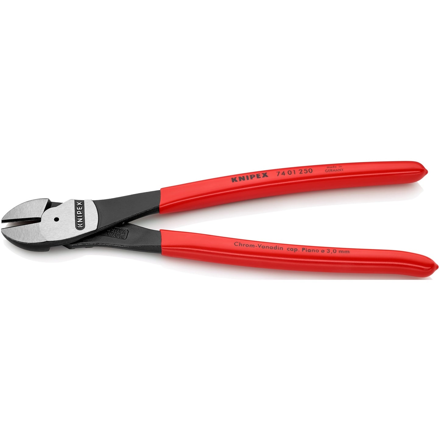 Knipex 74 01 250 kracht-zijsnijtang gepolijst kunststof 250mm