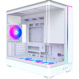 Montech king 15 pro midi tower behuizing (wit | 2x usb-a | 1x usb-c | rgb | window) - afbeelding 1