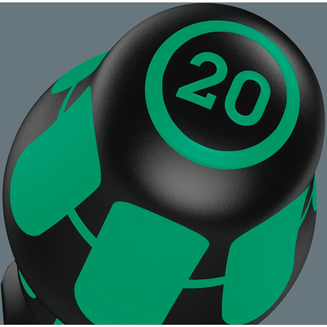 Wera 367 6 torx hf-schroevendraaierset kraftform plus + rek (zwart groen, 6‑delig)