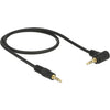 Delock 3,5 mm male > 3.5 mm male kabel (zwart, 0,5 meter)