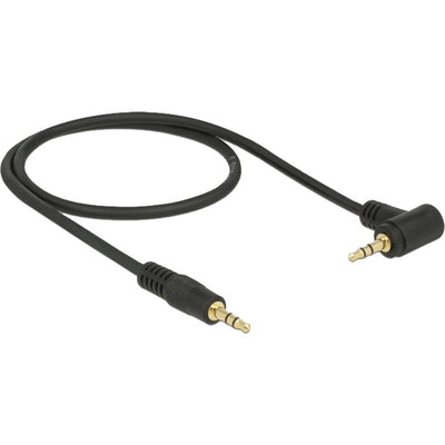 Delock 3,5 mm male > 3.5 mm male kabel (zwart, 0,5 meter)