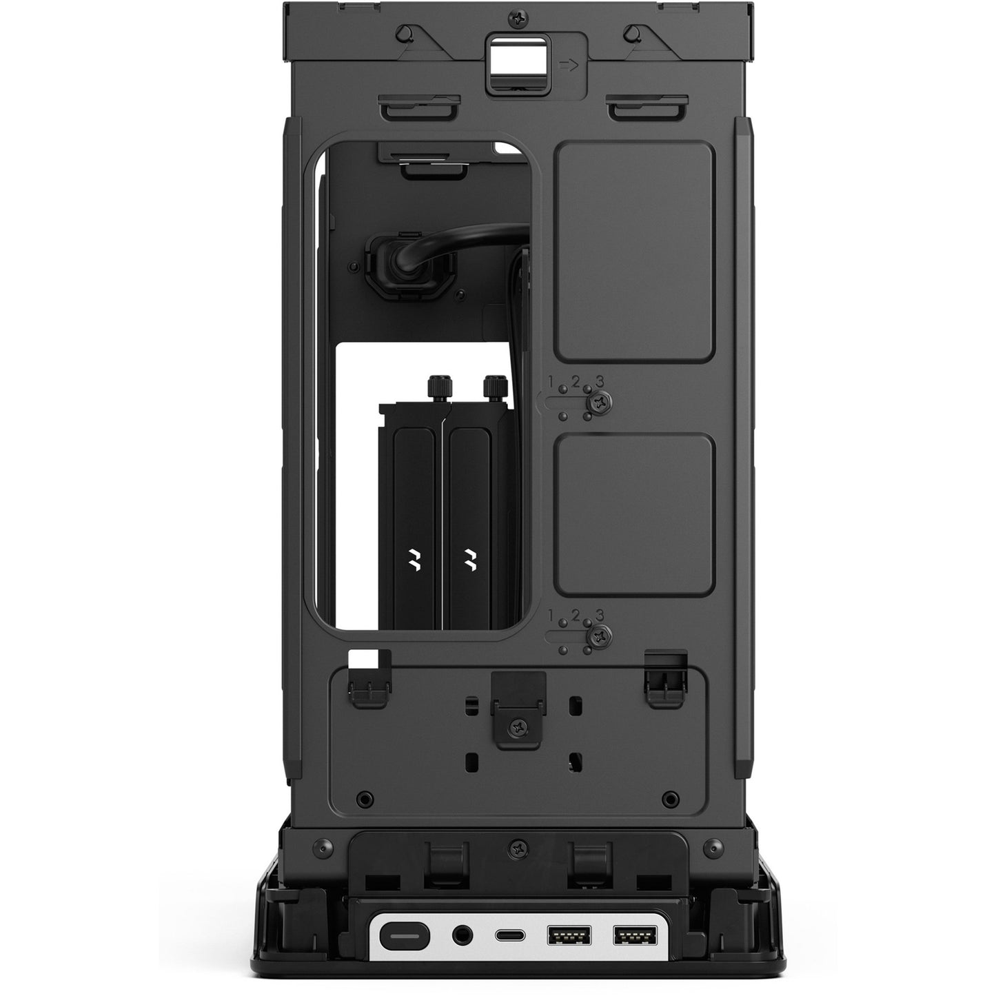 Fractal design era 2 silver mini tower behuizing (zilver | 2x usb-a | 1x usb-c)