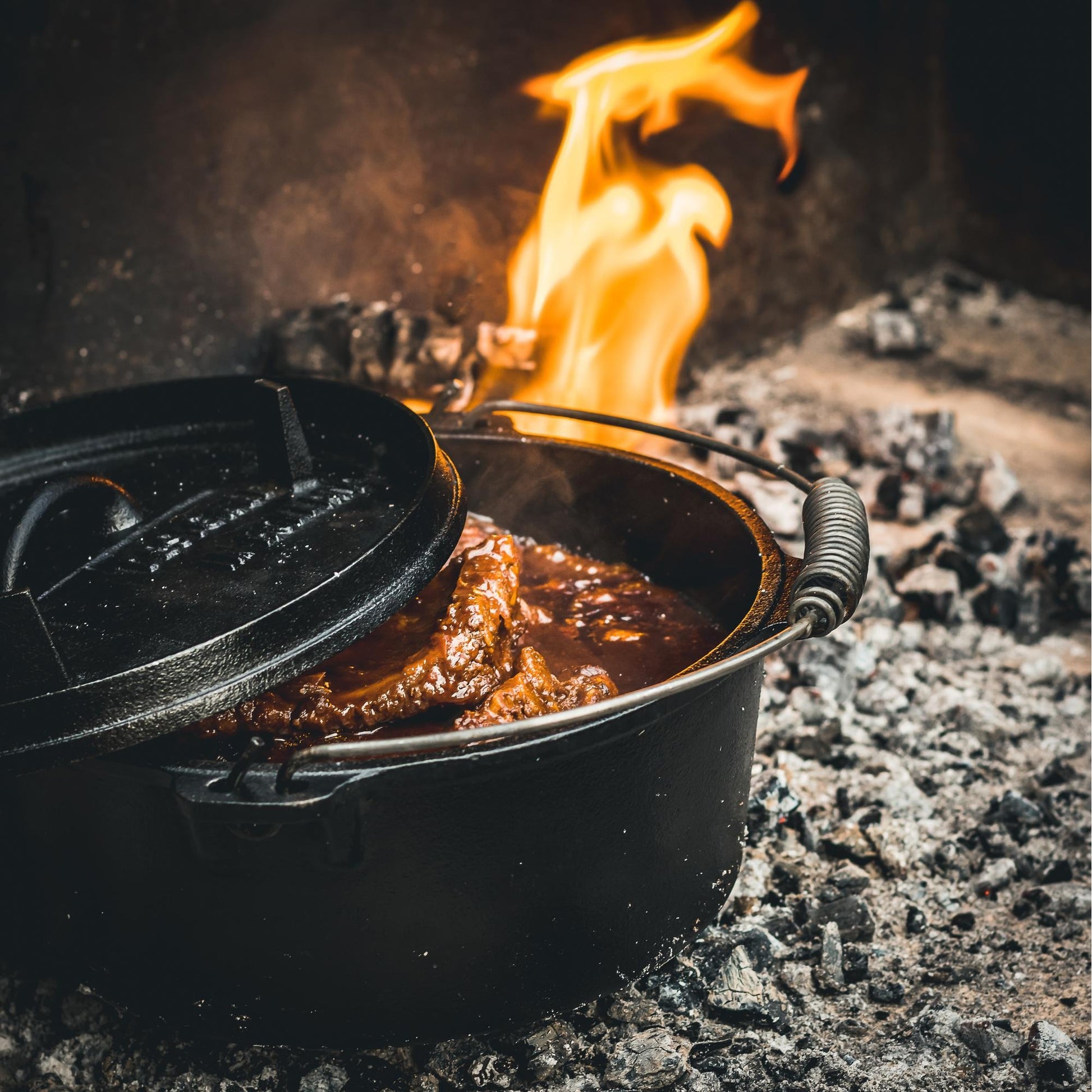 The windmill dutch oven 4,5 qt kookpan (zwart, ø 25.5 cm | 3.8 liter)