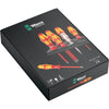 Wera 160 i 165 i 7 schroevendraaierset kraftform plus serie 100 (rood geel, 7-delig)