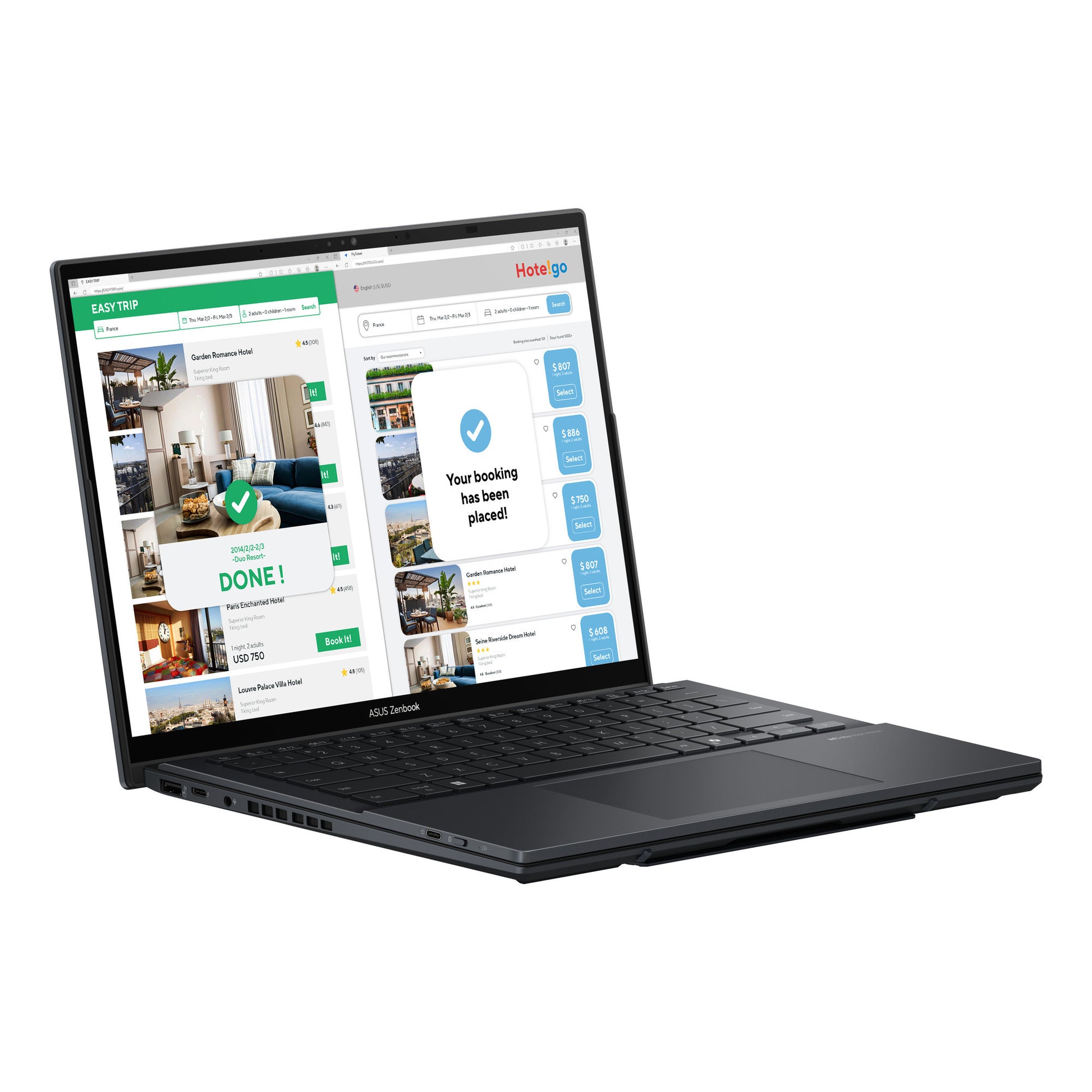 Asus zenbook duo ux8406ca-ql038w 14 copilot+ 2-in-1 laptop (grijs | ultra 7 255h | arc 140t | 32 gb | 1 tb ssd | oled | touch)