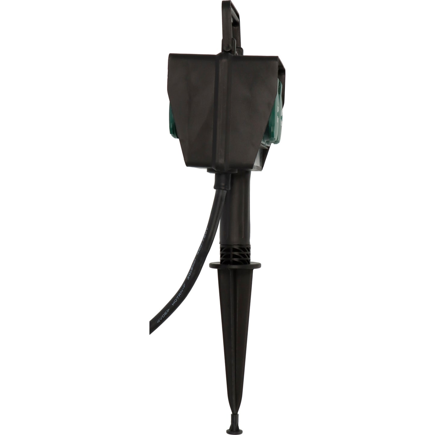 Brennenstuhl tuincontactdoos met aardspies 1154450 stekkerdoos (zwart, 10 meter, ip44)