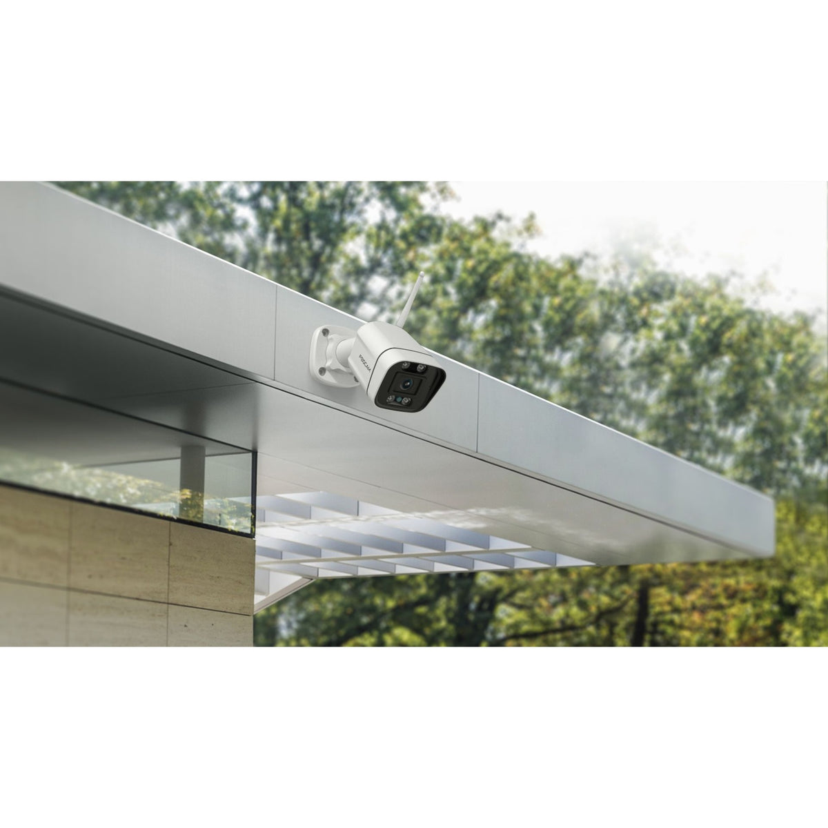 Foscam v8p, 4k 8mp dual-band wifi beveiligingscamera (zwart, met geluid- en lichtalarm)
