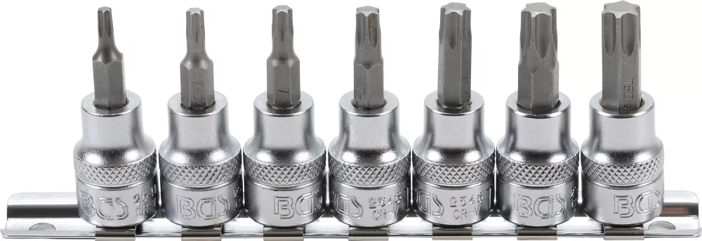 Bgs technic bit insert set 3 8 torx t15 - t50 7 pcs.