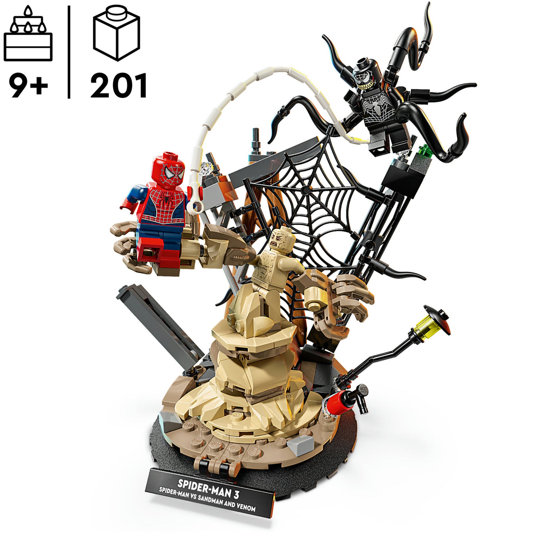 Lego super heroes 76334 marvel ultieme strijd: spider-man vs. sandman