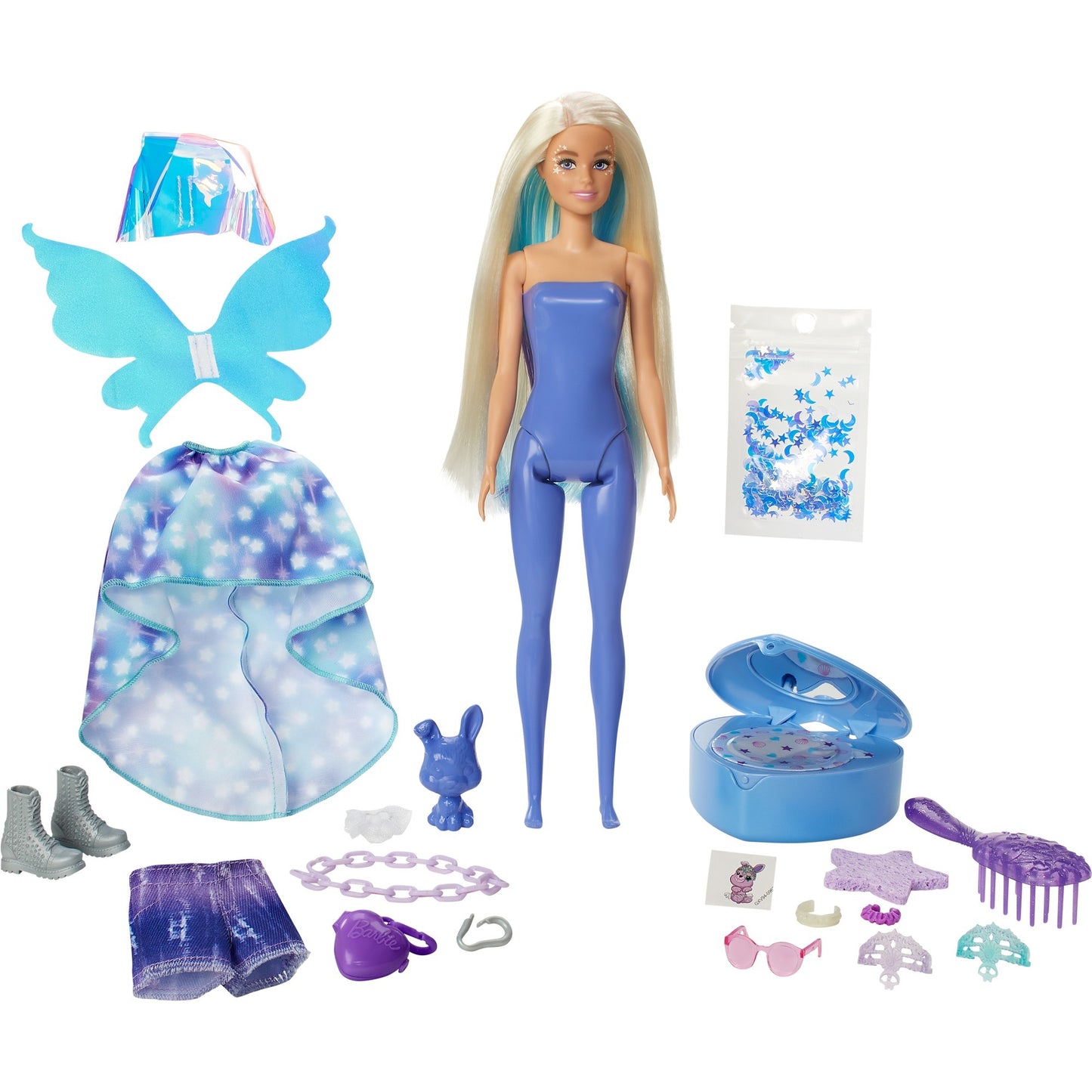 Barbie color reveal - fantasy fashion fee pop