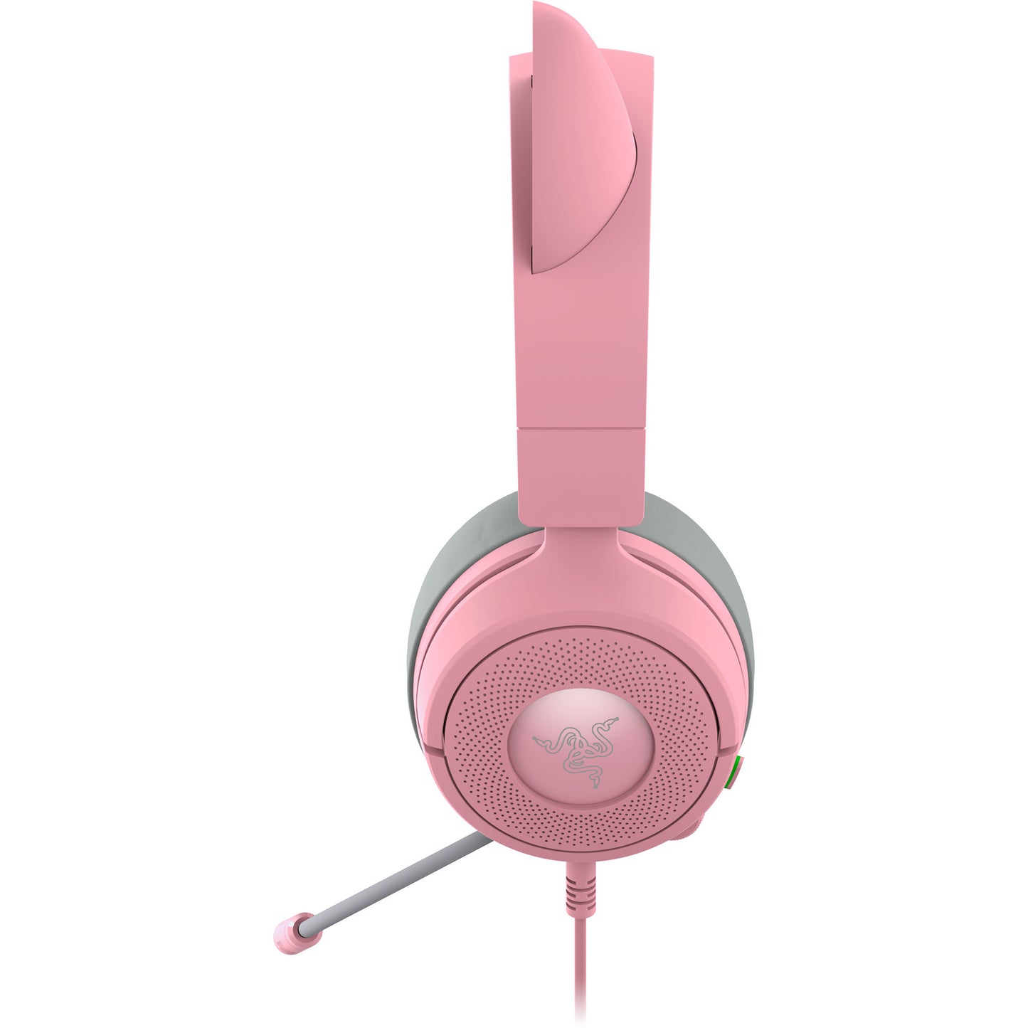 Razer kraken kitty v3 x quartz over-ear gaming headset (roze grijs)