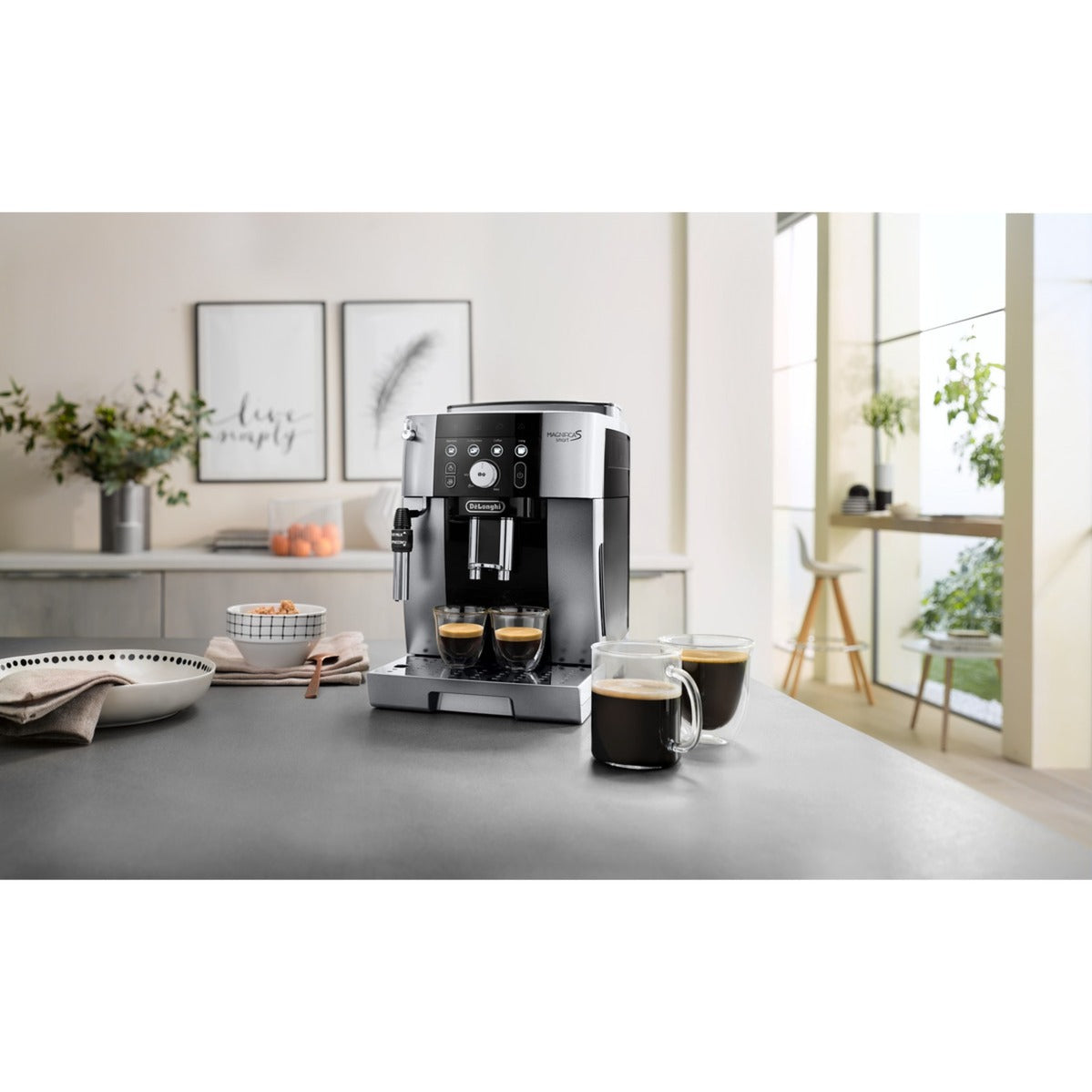 Delonghi magnifica s smart 250.23.sb volautomaat (zilver zwart)