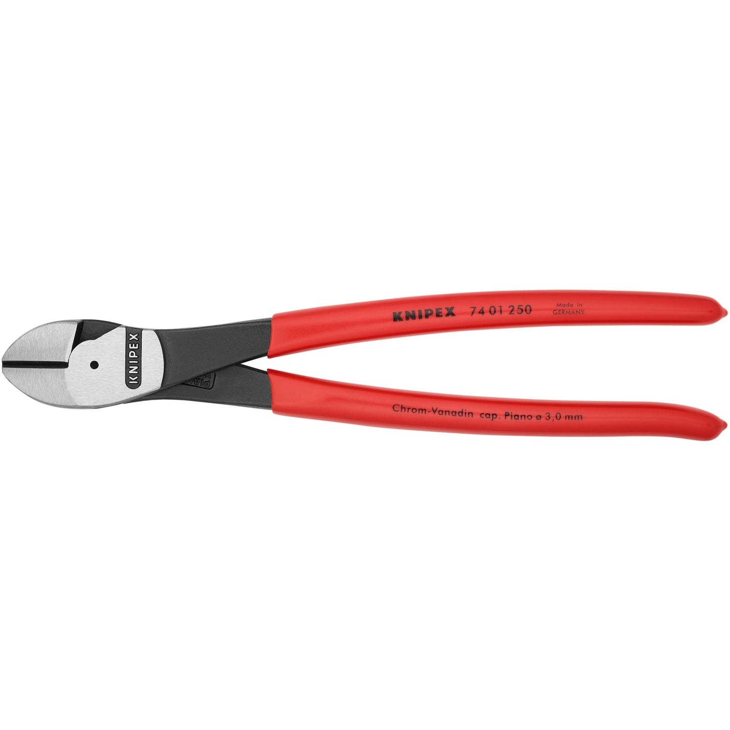 Knipex 74 01 250 kracht-zijsnijtang gepolijst kunststof 250mm