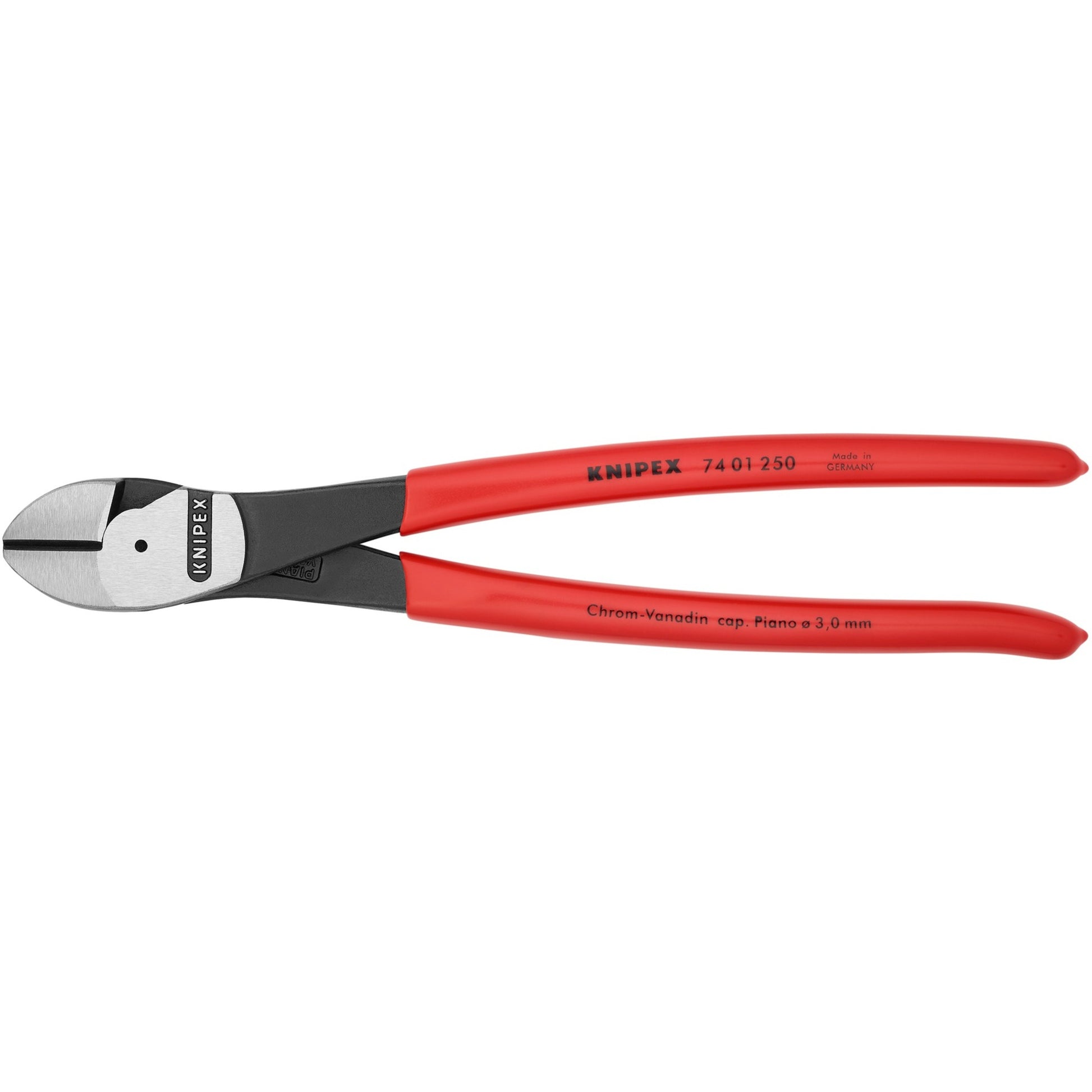 Knipex 74 01 250 kracht-zijsnijtang gepolijst kunststof 250mm
