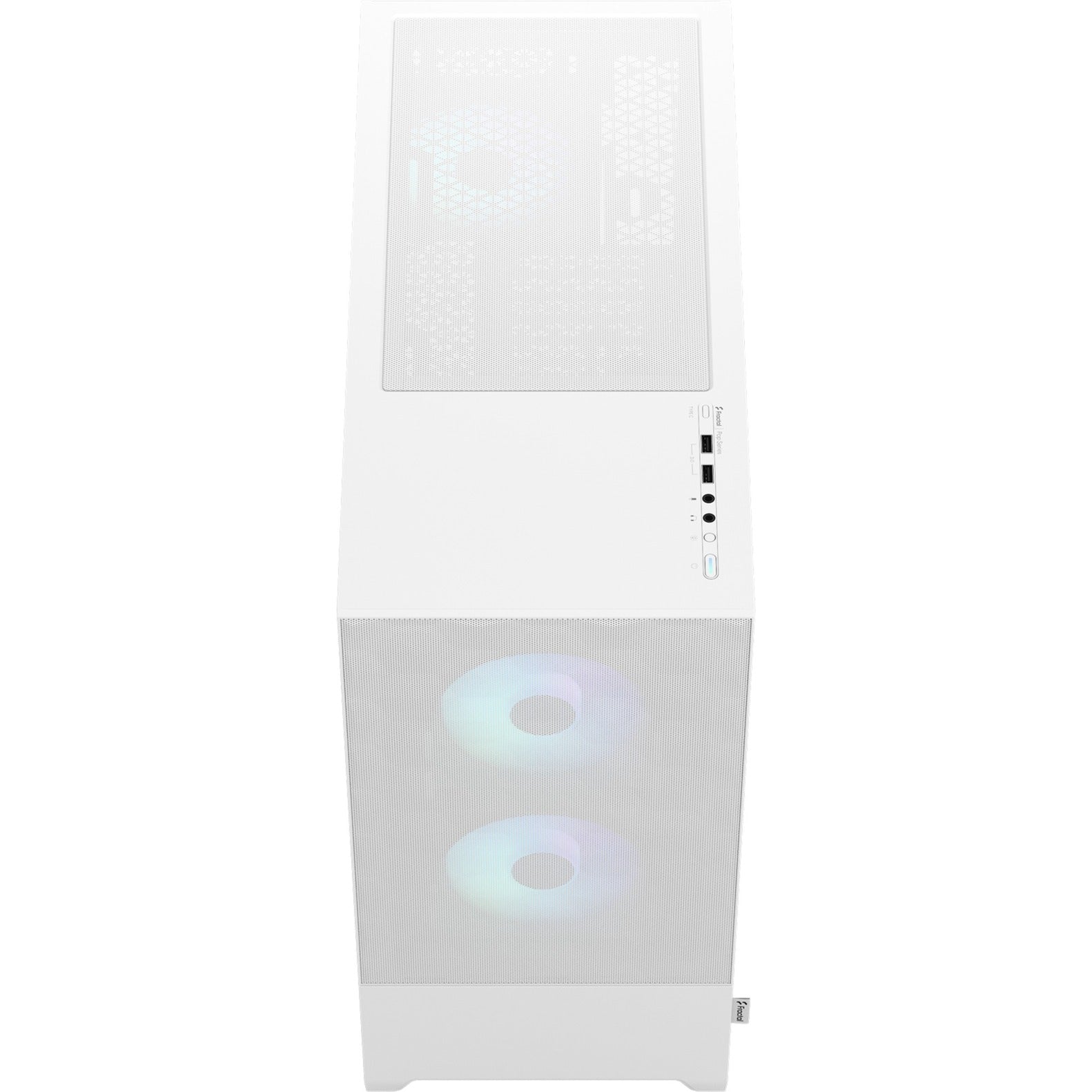 Fractal design pop air rgb midi tower behuizing (wit | 2x usb-a | rgb | tempered glass)