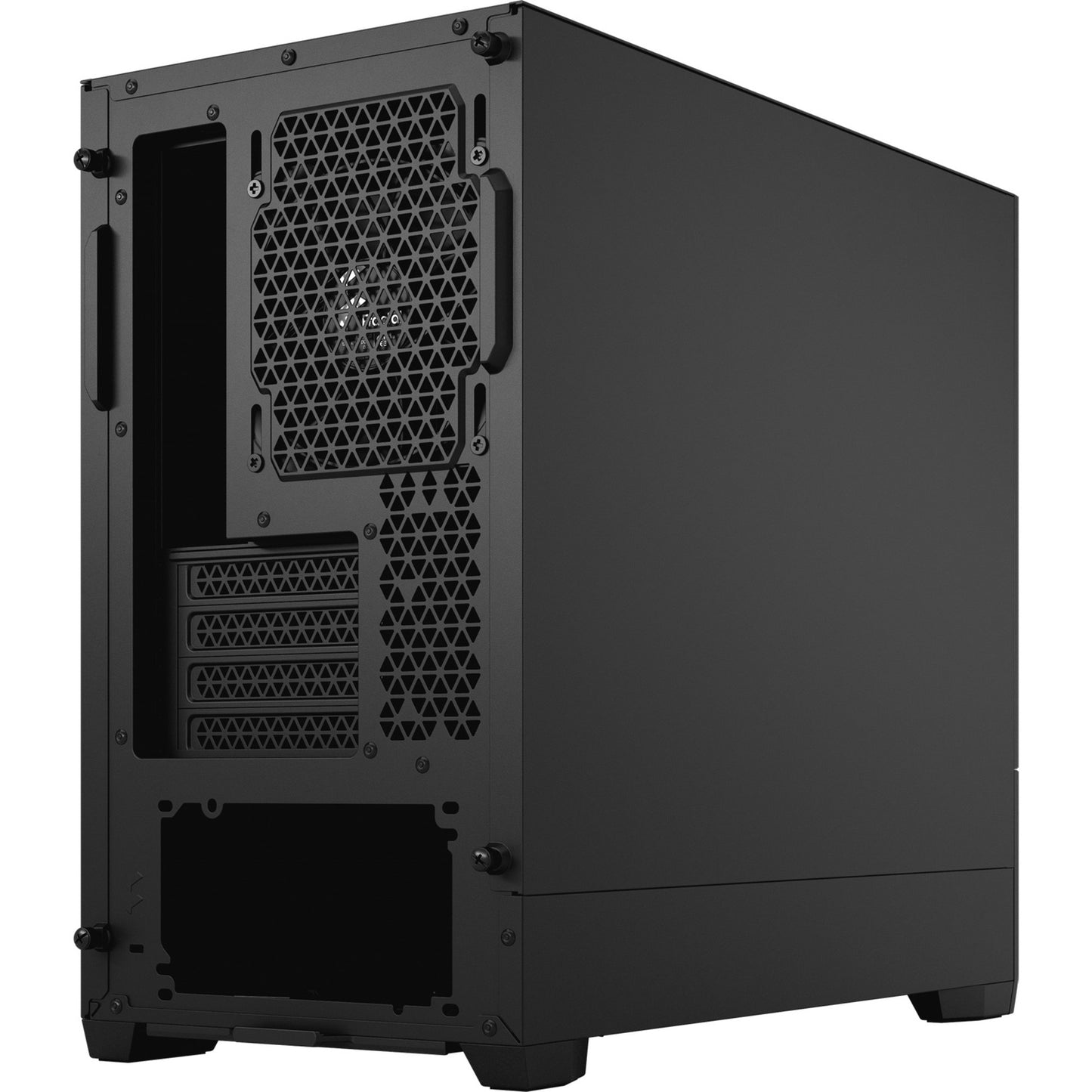 Fractal design pop mini silent black solid midi tower behuizing (zwart | 2x usb-a)