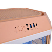 Thermaltake the tower 300 - peach fuzz mini tower behuizing (perzik | 3x usb-a | tempered glass) - afbeelding 9