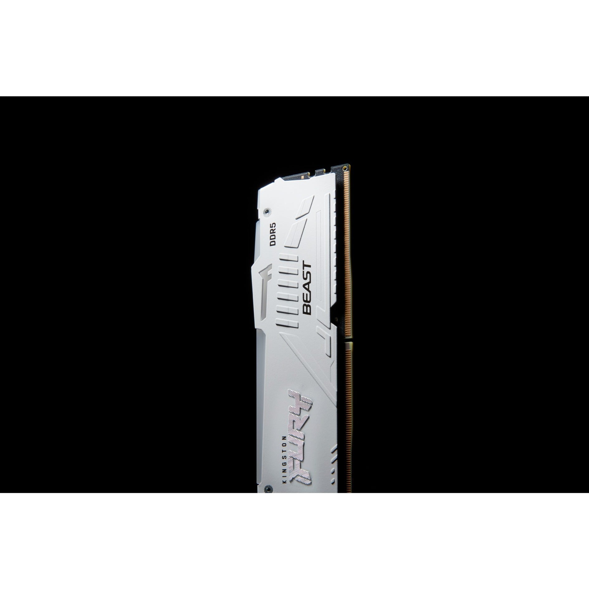 Kingston fury beast rgb 16 gb ddr5-5600 (1x 16 gb) werkgeheugen (wit, kf556c40bwa-16, xmp 3.0)