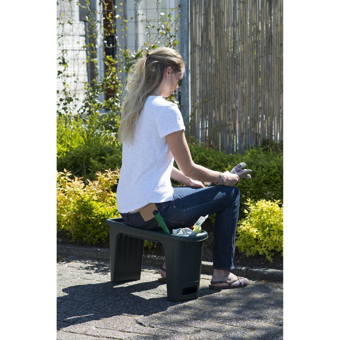 Nature tuinkruk 2-in-1 stoel (groen)