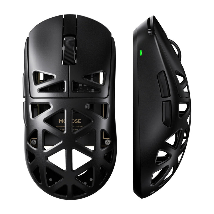 Mchose a7x ultra magnesium alloy wireless gaming mouse (zwart, tot 40.000 dpi, 2.4 ghz usb-c bluetooth)