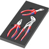 Wera 9780 schuimrubberen inzetstuk met knipex tangen set 1, 3‑delig tangenset (zwart grijs, in schuiminzet voor werkplaatswagen)