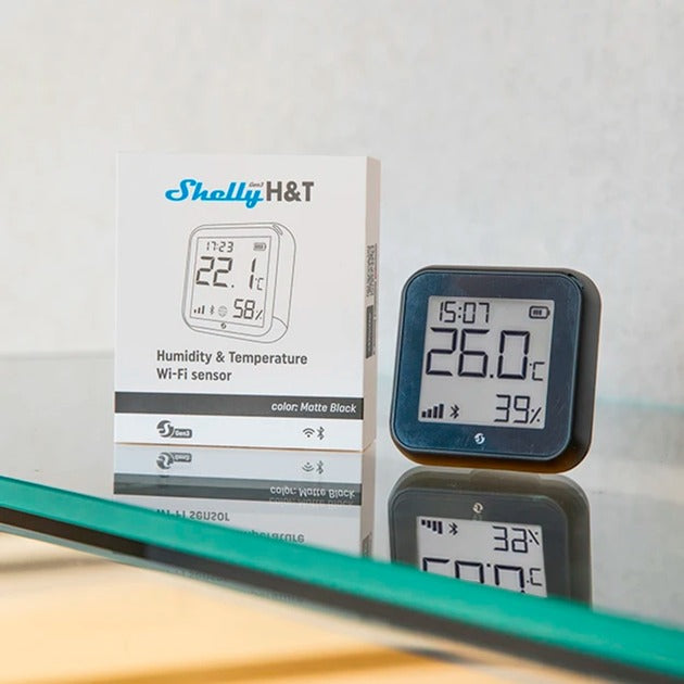 Shelly plus h t gen3 melder (zwart (mat))