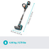 Gardena accu-multireiniger aquabrush patio 03 18v p4a set vloerreiniger (grijs turquoise, 14841-20)