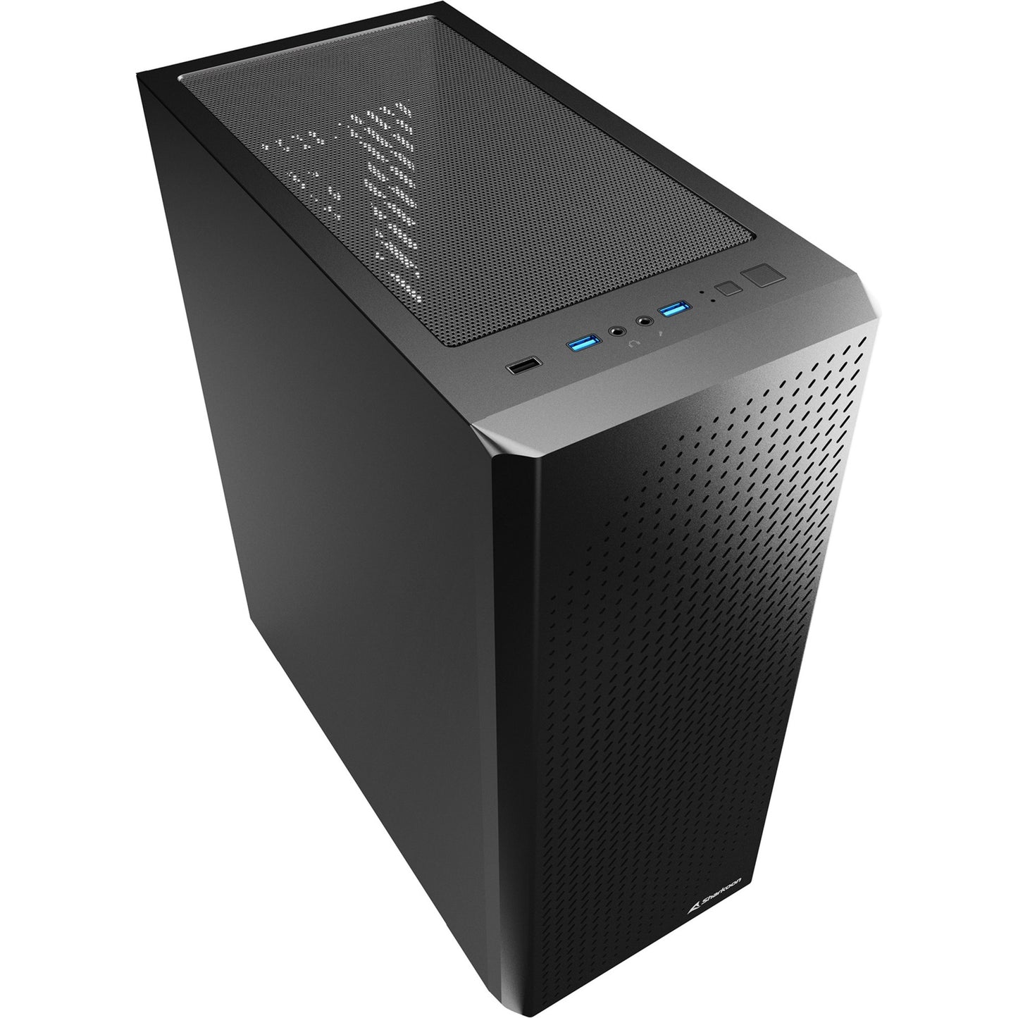 Sharkoon vs9 black midi tower behuizing (zwart | 3x usb-a)