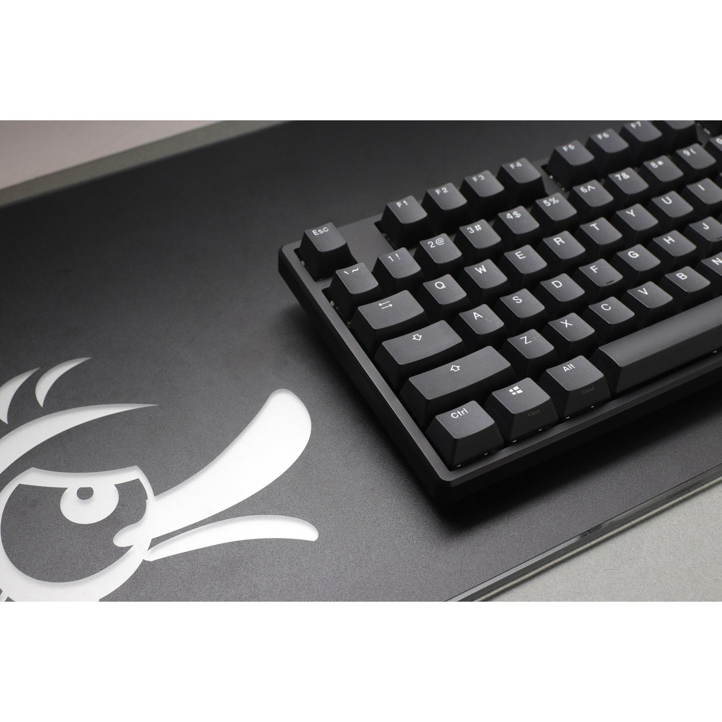 Ducky origin phantom black mechanisch toetsenbord (zwart, us lay-out (qwerty), cherry mx speed silver, 100%, hot swap, pbt double-shot keycaps)