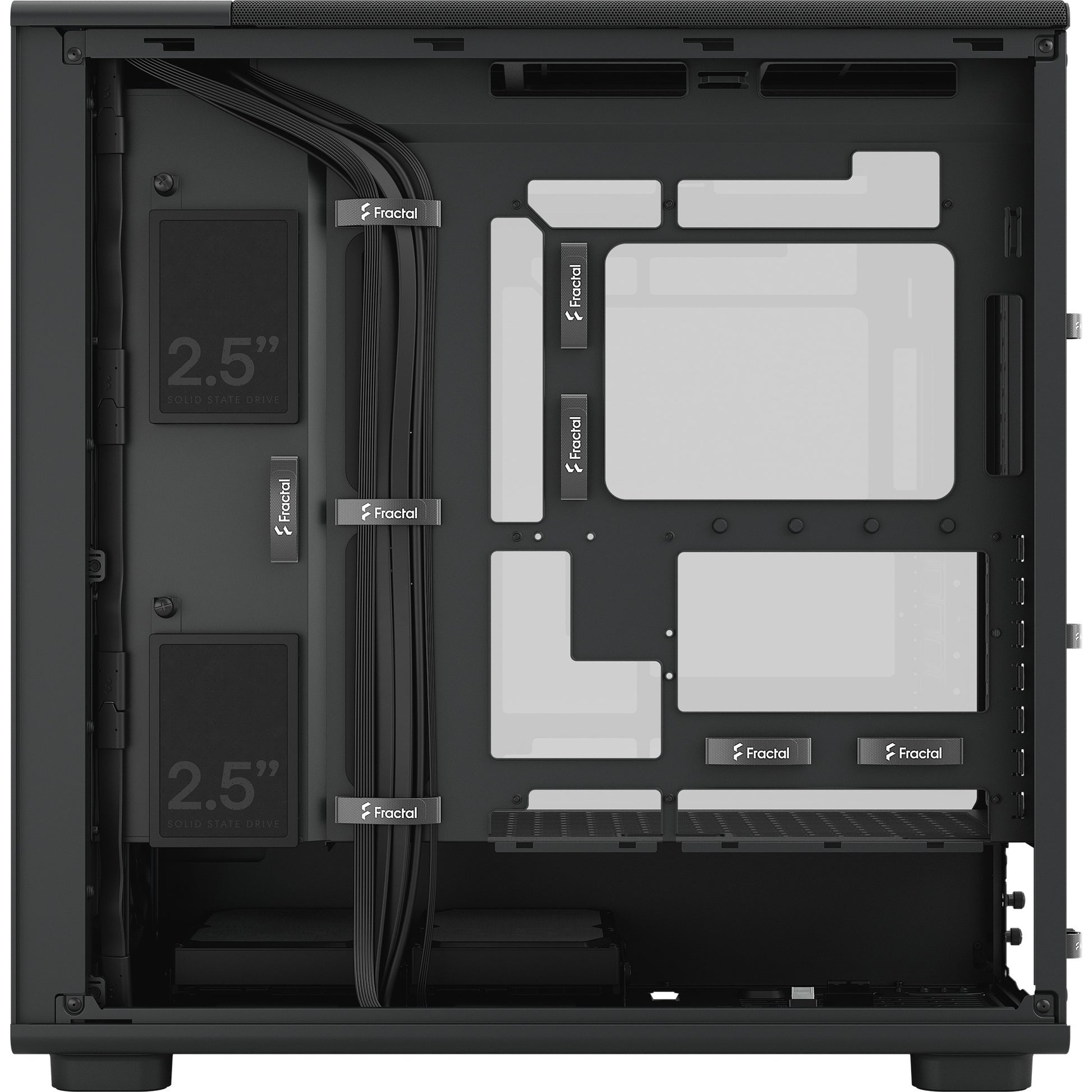 Fractal design epoch xl tg rgb midi tower behuizing (zwart | 2x usb-a | 1x usb-c | rgb | tempered glass)