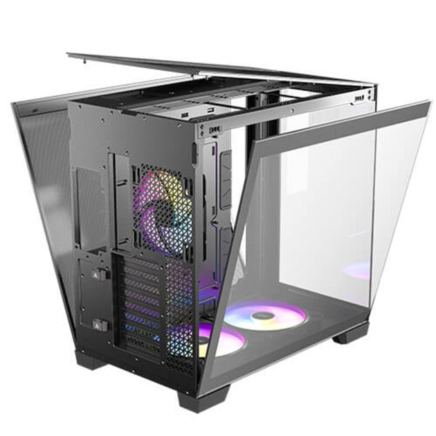 Antec c8 argb midi tower behuizing (zwart | 2x usb-a | 1x usb-c | tempered glass)