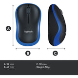 Logitech wireless mouse m185 (blauw, retail) - afbeelding 9