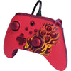 Powera advantage controller met kabel voor de xbox series x|s - rood vuur (rood, xbox series x|s, xbox one, pc)