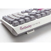 Ducky one 3 mist grey rgb mechanisch toetsenbord (lichtgrijs, us lay-out (qwerty), cherry mx red, 100%, rgb led, double-shot pbt, hot-swappable, quack mechanics)