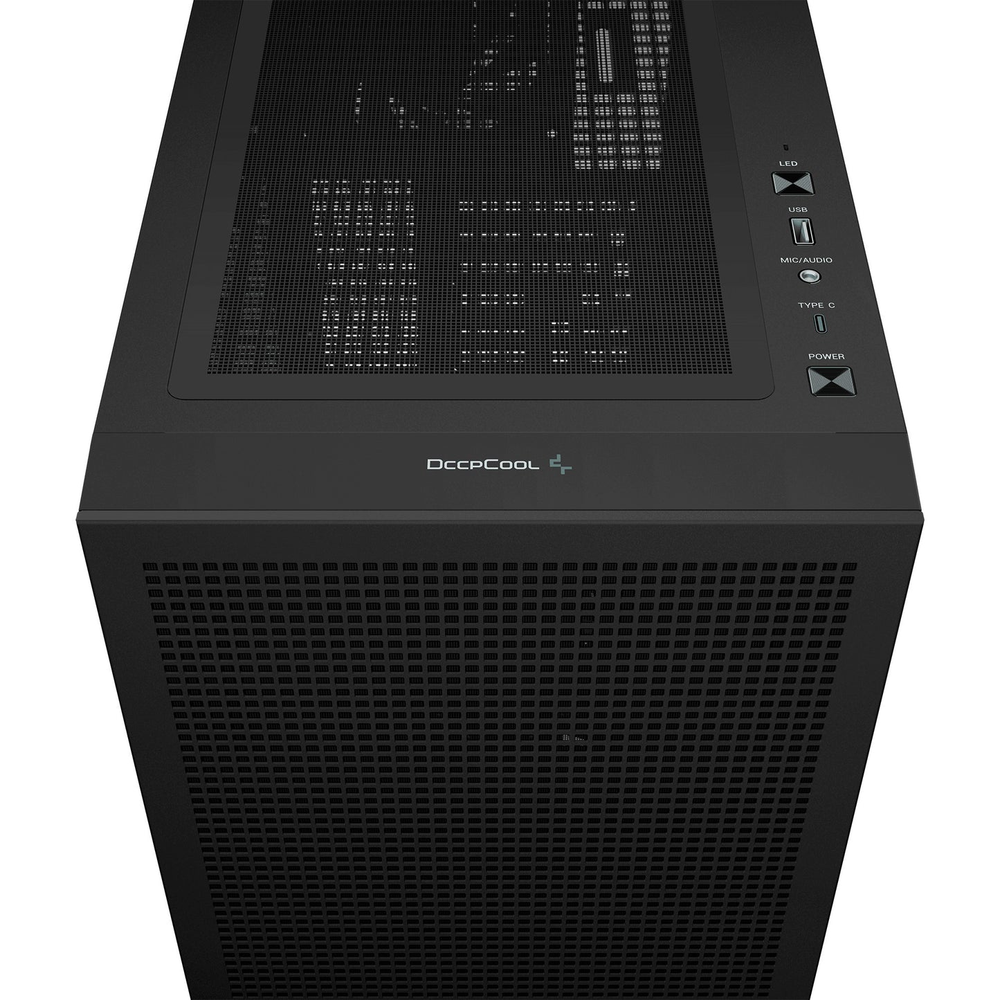 Deepcool ch560 midi tower behuizing (zwart | 1x usb-a | 1x usb-c | rgb | window)