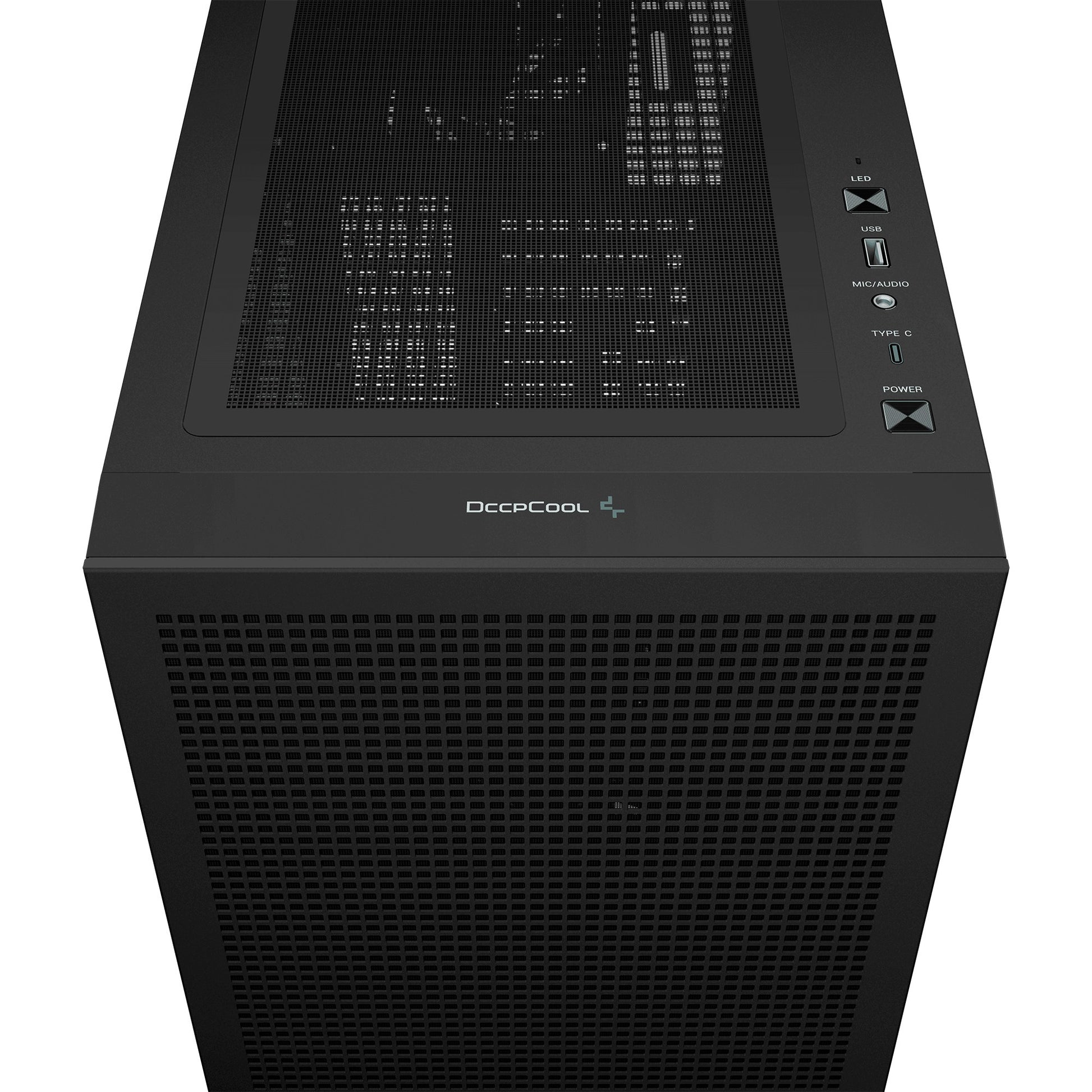 Deepcool ch560 midi tower behuizing (zwart | 1x usb-a | 1x usb-c | rgb | window)