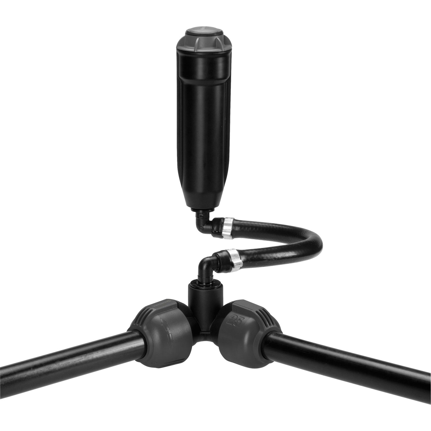 Gardena hoekstuk 25 mm x 3 4 binnendraad verbinding (zwart grijs)