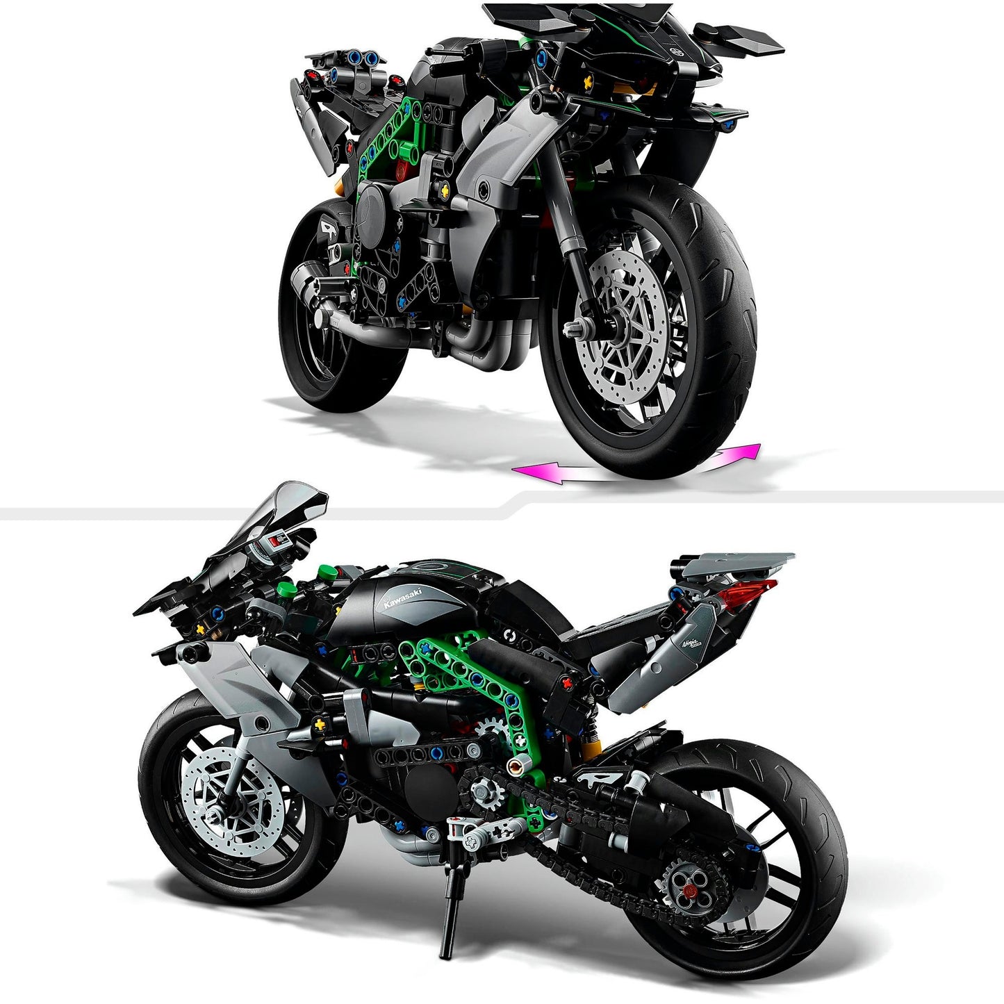 Lego technic kawasaki ninja h2r motor - 42170