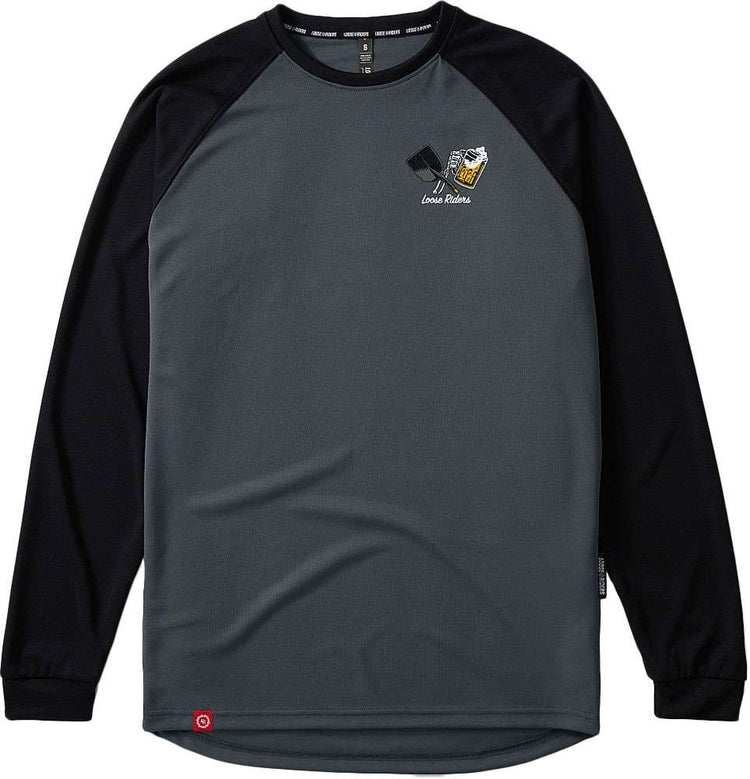 Loose riders dirt sweat beers - mtb long sleeve jersey