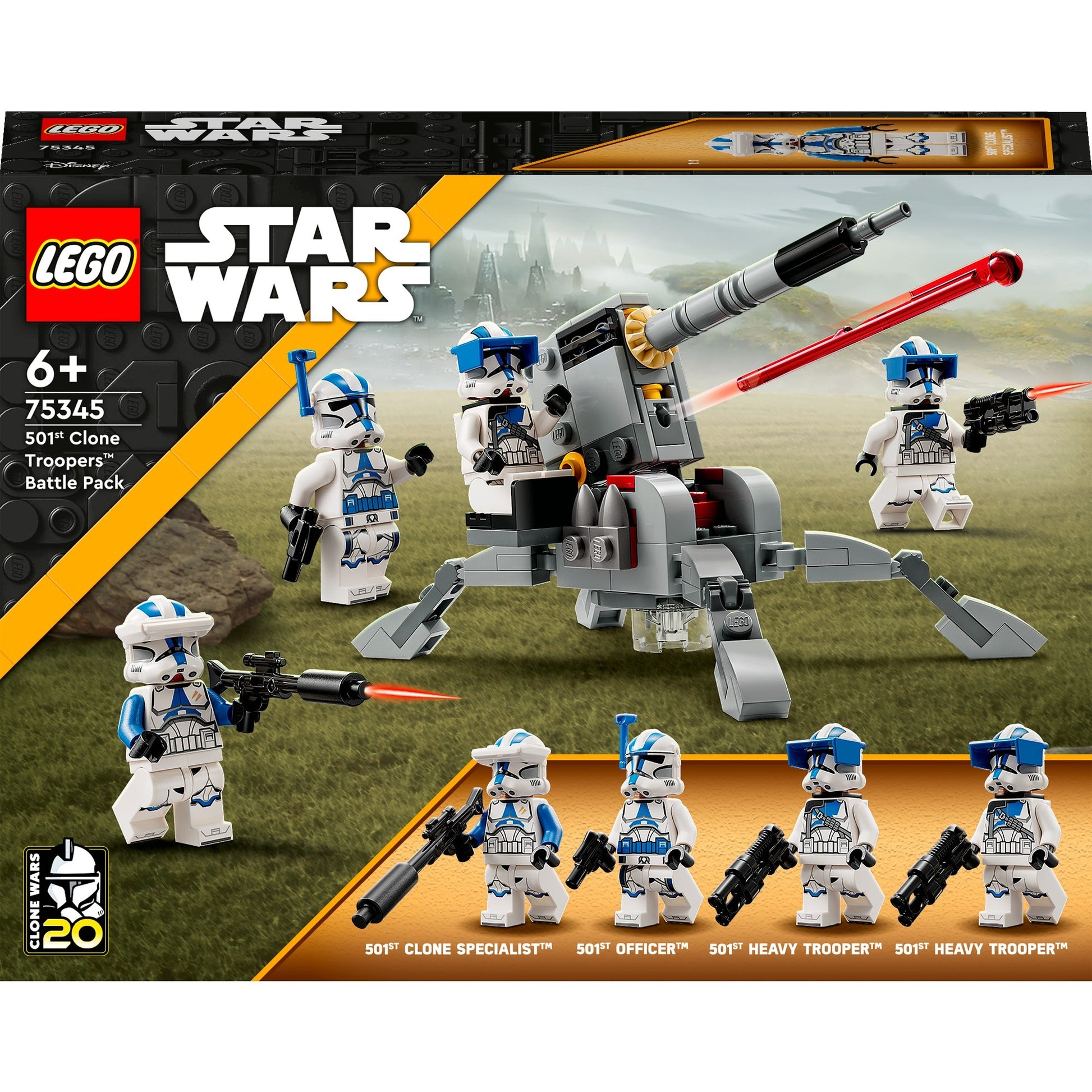 Lego star wars 501st clone troopers battle pack bouwbaar speelgoed met minifiguren - 75345