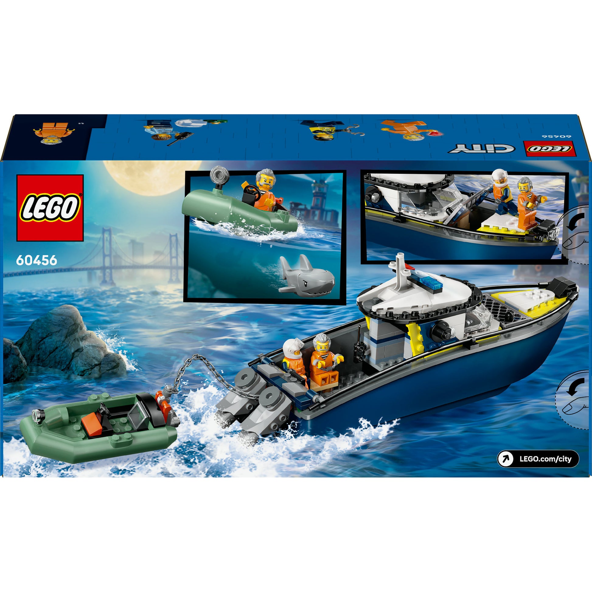 Lego city 60456 achtervolging met politieboot