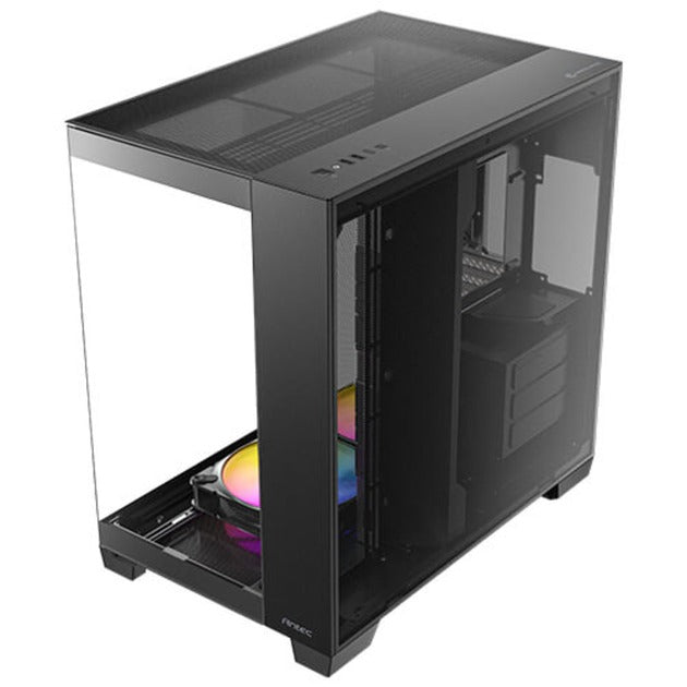 Antec c8 argb midi tower behuizing (zwart | 2x usb-a | 1x usb-c | tempered glass)