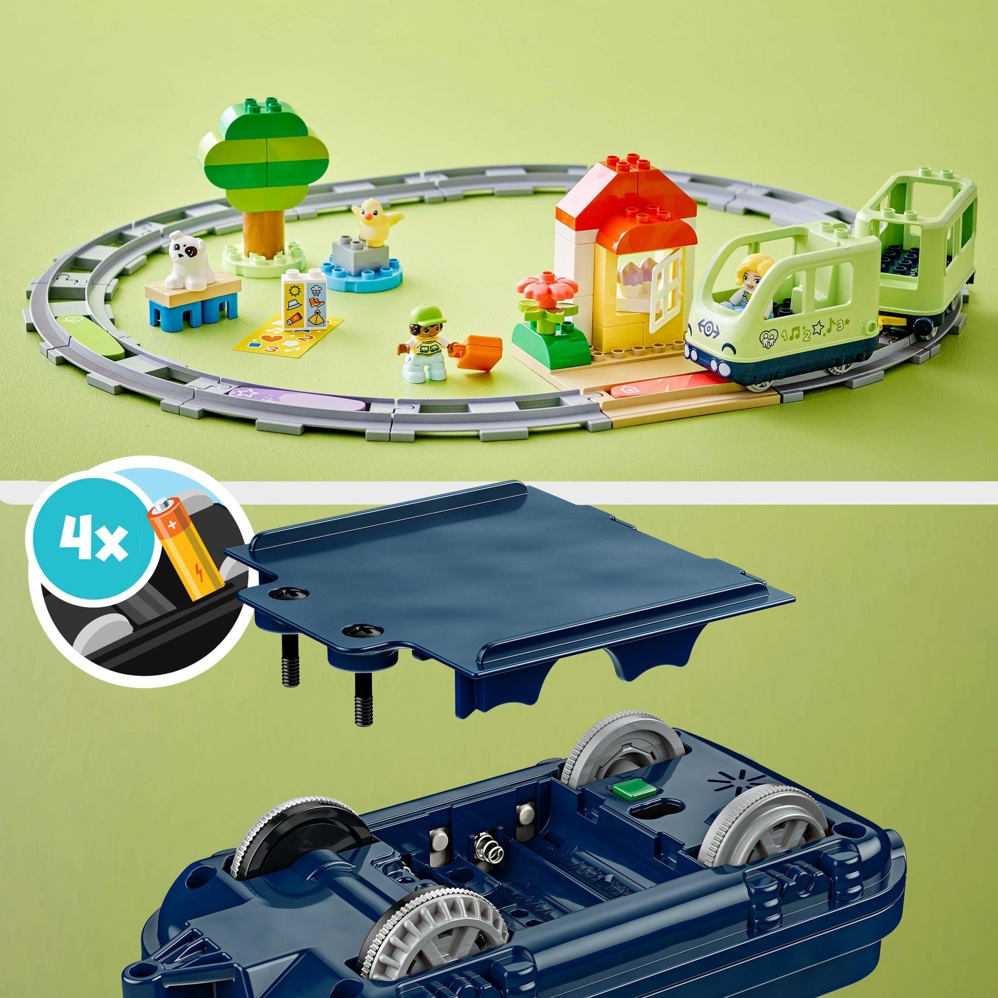 Lego duplo stad - interactieve avonturentrein constructiespeelgoed (10427)