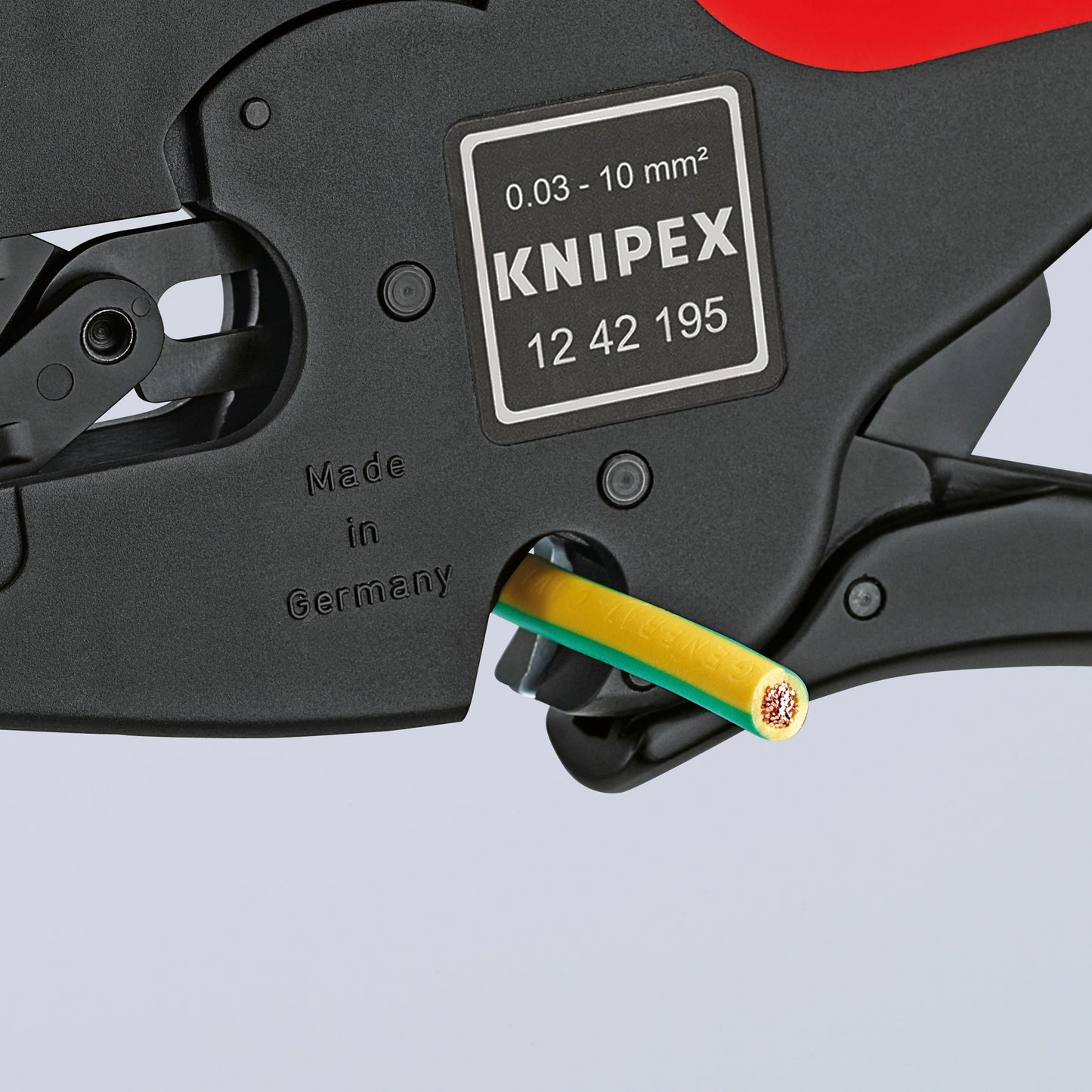 Knipex multistrip 10 automatische afstriptang 1242195 (zwart rood)