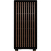 Fractal design north midi tower behuizing (zwart houtkleur | 2x usb-a | 1x usb-c | tempered glass)